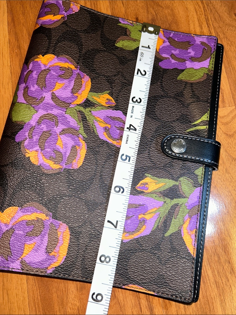 NWOT Coach Logo Floral Monogram Canvas Organizer / Book Cover - Picture 4 of 15